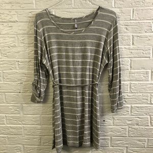 Gray Maternity Top